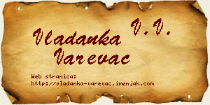 Vladanka Varevac vizit kartica
